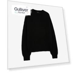 Джемпер свободной формы вязаный черный GLVR (XS)