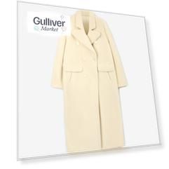 Пальто прямого силуэта длины макси из коротковорсового искусственного меха молочное GLVR (M) Пальто прямого силуэта длины макси из коротковорсового искусственного меха молочное GLVR (M)