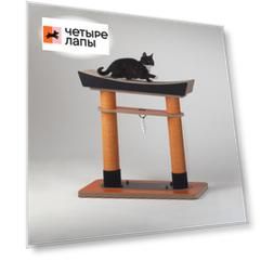 Petree Когтеточка-лежанка напольная для кошек Тории, 68х64,5х28 см