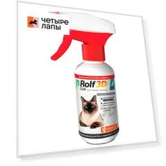 Rolf Club Спрей от клещей и насекомых для кошек, 200 мл