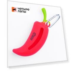 Rurri Диспенсер для пакетов Перец красный, 14,5x3x5,5 см