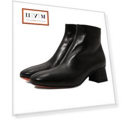 Кожаные ботильоны Santoni