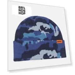 Шапка Butter Goods Camo Cuff, цвет синий