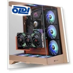 Корпус ATX Thermaltake CTE E550 TG Gravel Sand Без БП коричневый