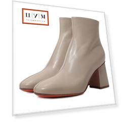Кожаные ботильоны Santoni