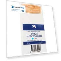 Картридж струйный NVP NV-C13T40D240 T40D2 Cyan для Epson SureColor SC-T5100/T3100 (50 мл)