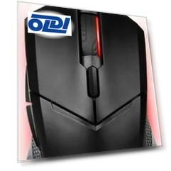 Gaming Mouse MSI CLUTCH GM08, Wired, DPI 3200 (max. 4200 by software), Red lighting, Adjustable Weight system, 92g (w/o weights & cable), black