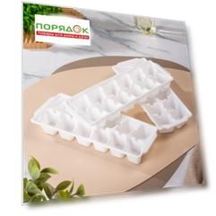 Форма для льда 3 шт, 12 см, пластик, с крышкой, 3х12 шт, Y4-8655