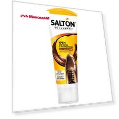 крем для обуви SALTON  туба с аппликатором 75мл коричневый