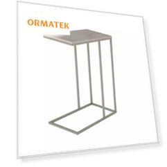 Орматек Стол придиванный Агами Лайт (Металл + МДФ Стоун) 50x31