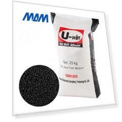 Клей U-win T-7641 black EVA высокотемпературный, черный, 25 кг (T-7641B)
