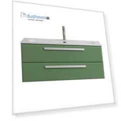 Тумба под раковину Cezares Eco 120 см ECO-CER-N-1200-2C-SO-PS-P фисташковый софт