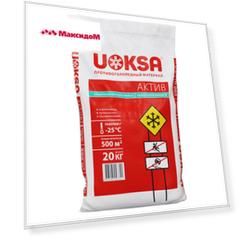 реагент противогололедный UOKSA АКТИВ -25C 20кг с биофильной добавкой