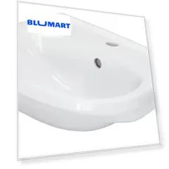 Раковина «Sanita» Комфорт 50/40 WB.PD/Comfort/50-C/WHT.G/S1 фарфоровая белая