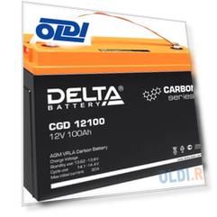 Аккумуляторная батарея Delta CGD 12100 12В/100Ач, клемма Болт М8 (330х171х212мм (220мм); 30кг; Срок службы 15лет; Гарант