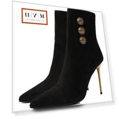 Замшевые ботильоны Roni 95 Balmain