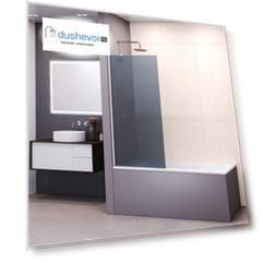 Шторка для ванны RGW SC-151 80 см 351115108-31 стекло тонированное, профиль хром