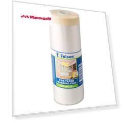 плёнка защитная FOLSEN с клеящей лентой 1,4х33м, 099140033