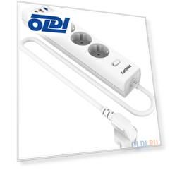 Сетевой фильтр Philips CHP4336WA/51 2м (3 розетки) белый (коробка)