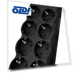 SVEN Фильтр SF-08E-16 5,0 м (8 розеток с защитными шторками,16А) черный, цветная коробка SV-021726