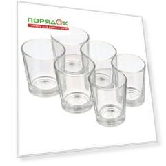 Рюмка 50 мл, стекло, 6 шт, Glasstar, Радуга 1, RN50