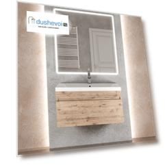 Мебель для ванной комнаты Uperwood Eva 75 см подвесная, выдвижной ящик, крафт табачный