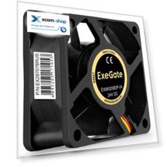 Вентилятор для корпуса Exegate EX06025B3P-24 EX297078RUS 60x60x25 mm, 5100rpm, 26.7CFM, 34,dBa, 3-pin
