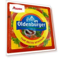 Сыр полутвердый Oldenburger Песто красный 45% БЗМЖ, вес