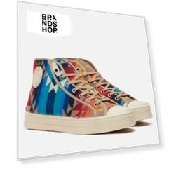 Мужские кеды US Rubber x Pendleton High, цвет бежевый, размер 46 EU