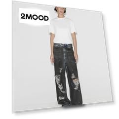 Джинсы Baggy Fit BG305 серого цвета