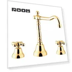 Смеситель для раковины Webert Armony AM750202010, золото