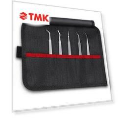 Набор пинцетов прецизионных SMD для микроэлектроники, 5 пр., KN-920101/02/03/04, KN-920254