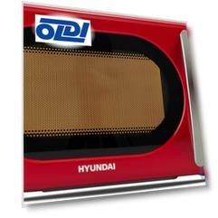 Микроволновая Печь Hyundai HYM-D3037 20л. 700Вт красный/серебристый