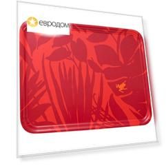Поднос Le Jacquard Francais Bahia, красный
