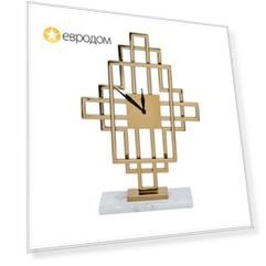 Часы настольные на подставке Garda Decor, золото