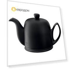 Чайник заварочный на 4 чашки Degrenne Salam Mat Black с черной крышкой