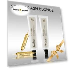 KYDRA Краска KYDRACREME: 2 краски, 2 ампулы, Подарок аксессуар для волос. Краска 6/1 DARK ASH BLONDE Kydracreme 2 шт, Elixir of Ales с экстрактом календулы 2 ампулы, 10мл, Подарок