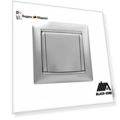 Розетка 1-ая с/з с крышкой и защитными шторками IP21 Legrand Valena Алюминий 770122 1шт