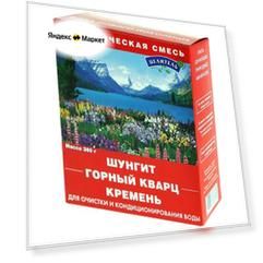 Природный целитель минералов Энергетическая смесь (шунгит, горный кварц, кремень) красный