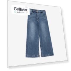Джинсы расклёшенные синие Gulliver Select (122)