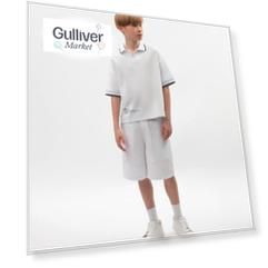 Шорты для мальчика белые Gulliver (158)