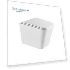Подвесной унитаз Lemark Florex 9614001 безободковый, с сиденьем микролифт, белый