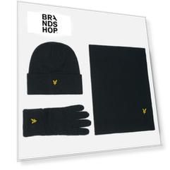 Подарочный набор Lyle & Scott Glove & Scarf & Beanie, цвет зелёный