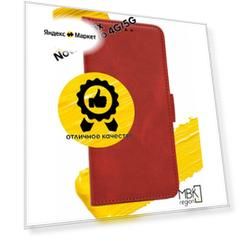 Чехол книжка для Infinix Note 40 Pro / чехол на инфиникс нот 40 про с боковым магнитом красный