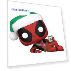 Фигурка Funko POP Marvel: Holiday S4 – Deadpool Bobble (1442) 80035 (9,5 см)