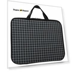 Папка на молнии с ручками Brauberg А4, 1 отделение, полиэстер, 20 мм, Checkered, 272173