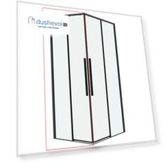 Душевая дверь Grossman Galaxy 80x195 1/2.K33.01.80.42.00
 стекло прозрачное, профиль графит сатин