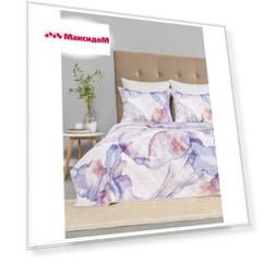комплект для спальни CASSIA Ирисы 230х250см 2 нав.50х70см сиреневое, арт.1019.00264