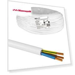 кабель ПРКС TDM ELECTRIC 3х1,5 N 0,38 20м белый
