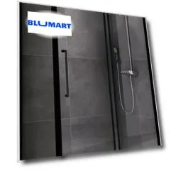 Душевой угол-ограждение «Abber» Schwarzer Diamant AG30100BH-S80B 100/80 прямоугольный прозрачный/чёрный без поддона универсальный